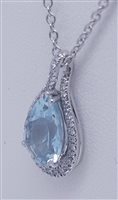 Collana Davite & Delucchi Donna in Oro bianco Acquamarina 1.50 Ct CLNM00252 - CLNM00252